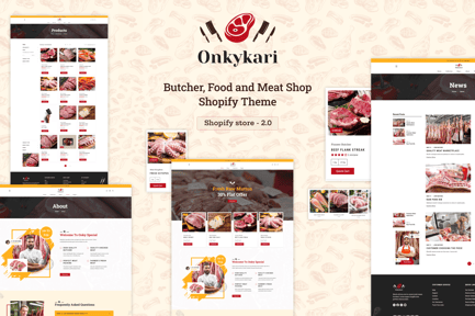 OnkyKari - Butcher, Food Delivery Shopify Theme