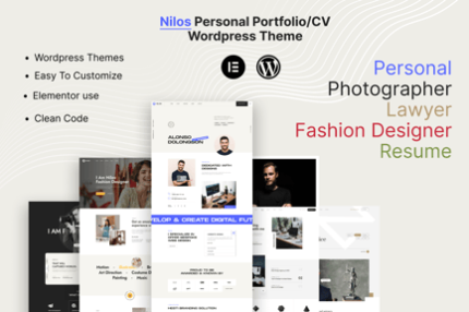 Nilos - Personal Portfolio WordPress Theme