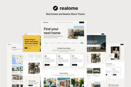 Realome - Real Estate and Realtor Block Theme