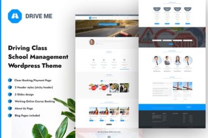 Driveme - Driving School WordPress Theme