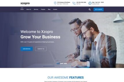 Xzopro - Finance And Business WordPress Theme