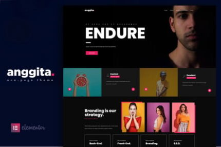 Anggita - One Page Portfolio Theme