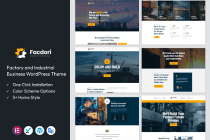 Facdori - Factory & Industrial WordPress Theme