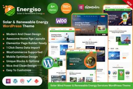 Energiso - Solar & Energy WordPress Theme