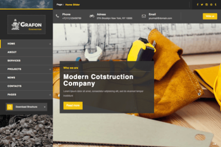 Grafon - Construction / Renovate Wordpress Theme