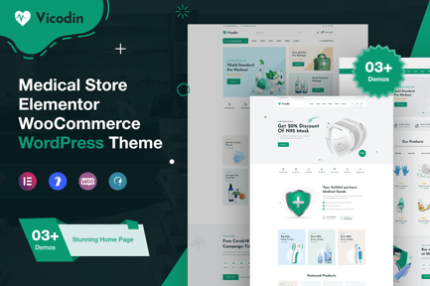 Vicodin - Medical Store WordPress Theme