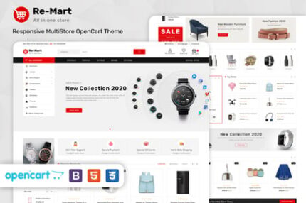 Remart - Multipurpose MarketPlace Opencart 3 Theme