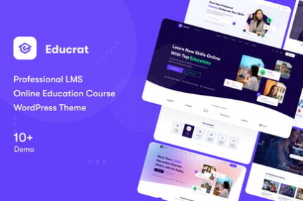 Educrat - Online Course Education WordPress Theme