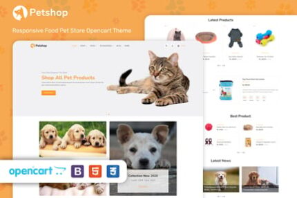 PetShop - Responsive Food Pet Store OpenCart Theme