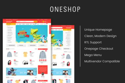 OneShop - Multipurpose Responsive OpenCart 3 Theme