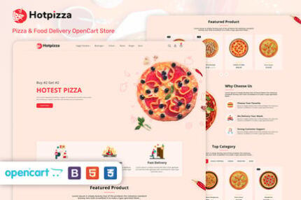 HotPizza - Pizza & Food Delivery OpenCart Store